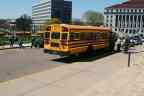 Schoolbus delivering people to the counter-demonstration?